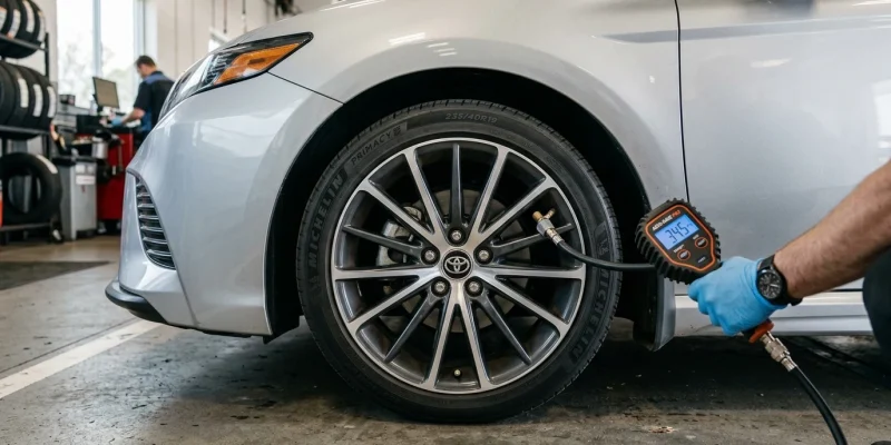 Správný tlak v pneumatikách Toyota Camry 2.5 Hybrid: Tabulka huštění, rozměry ráfků a TPMS reset Správný tlak v pneumatikách Toyota Camry 2.5 Hybrid: Tabulka huštění, rozměry ráfků a TPMS reset